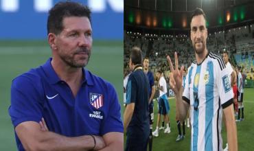 El Cholo Simeone refuerza Atlético Madrid , la prioridad es Nicolás Tagliafico
