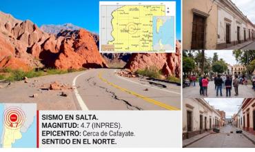 Salta registró un sismo de 4,7 y el temblor se percibió en varias ciudades del norte argentino