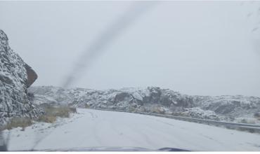 Nevó en las sierras de Córdoba y reforzaron los operativos de seguridad