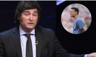 Javier Milei pidió a Lionel Scaloni para Boca y afirmó que podría volver a la Bombonera