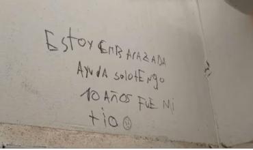 "Estoy embarazada, solo tengo 10 años, ayuda": investigan mensaje escrito en una escuela primaria de San Juan
