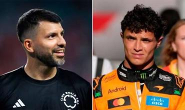 El irónico mensaje del Kun Agüero a Lando Norris tras las críticas del británico a Colapinto por el choque en Bakú