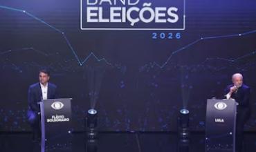 Con acusaciones de corrupción y chicanas, Lula y Flávio Bolsonaro debatieron por primera vez a una semana del balotaje