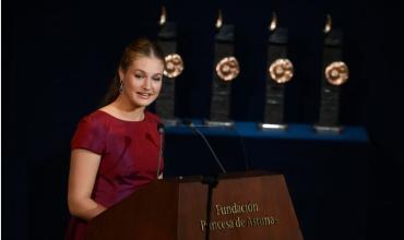 El especial reconocimiento de la princesa Leonor a Messi durante su discurso en España