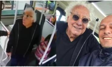 Guillermo Coppola tomó un colectivo para llegar a una entrevista y sorprendió al chofer con un regalo