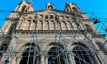 Avanza la remodelación de la Iglesia Catedral: “La idea es que en diciembre esté lista para tener un Tinkunaco distinto”