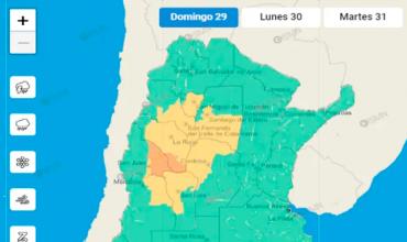 SMN: Alerta Naranja por caída de granizo para 15 departamentos de La Rioja