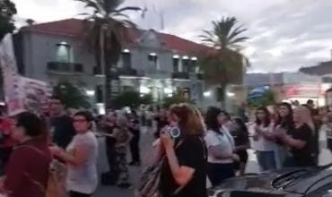 Gran marcha de docentes autoconvocados en el centro de la ciudad 