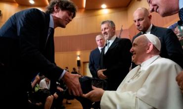 Martín Lousteau cerró su viaje a Italia con un encuentro con el Papa Fransisco