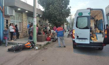 La Rioja: un motociclista perdió el control y cayó pesadamente a la cinta asfáltica 