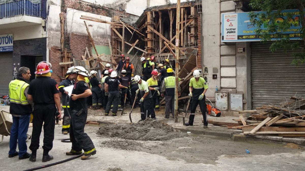 Tragedia en Palermo: dos obreros murieron tras el derrumbe de una obra 