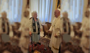 El papa Francisco recibió a Estela de Carlotto en el Vaticano