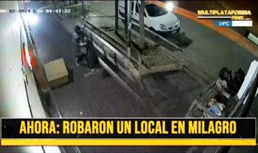 Milagro: roban 300 dólares, celulares y parlantes.