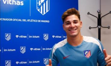 Presentan a Julián Álvarez como jugador del Atlético de Madrid