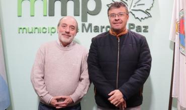 El intendente de Marcos Paz, Ricardo Curutchet, se reunió con el ministro de Producción de La Rioja para avanzar en proyectos conjuntos