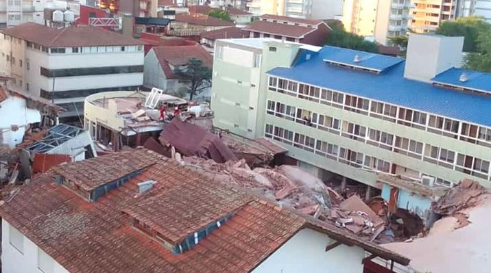 Villa Gesell: se derrumbó una parte de un edificio y hay entre 7 y 9 personas desaparecidas