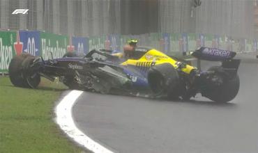 Colapinto chocó y abandonó en el GP de Brasil, mientras que Verstappen quedó al borde de un nuevo título