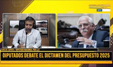 Carlos Zapata, sobre el presupuesto 2025: “Las provincias son angurrientas, cada vez piden más y más”.