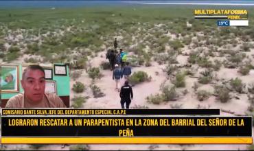 El CAPE rescató a parapentista en la zona de El Barreal de Arauco