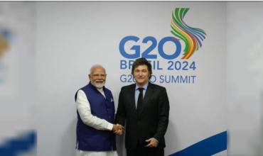 Milei se entrevistó con el Primer Ministro de la India en el marco del G20