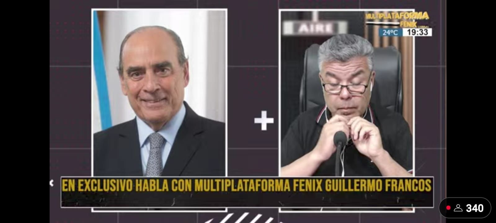 EN EXCLUSIVO.  Guillermo Francos habló con Multiplataforma Fénix:  " El discurso de Quintela pertenece a lo más rancio del Peronismo"