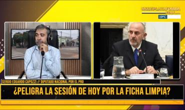 “Eduardo Capozzi, sobre la sesión de ficha limpia: “si se llega a caer la sesión, veremos quien está a favor de la transparencia y honestidad”