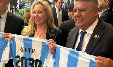 Karina Milei y Chiqui Tapia se mostraron juntos: un mensaje de unidad en el camino hacia el Mundial 2030