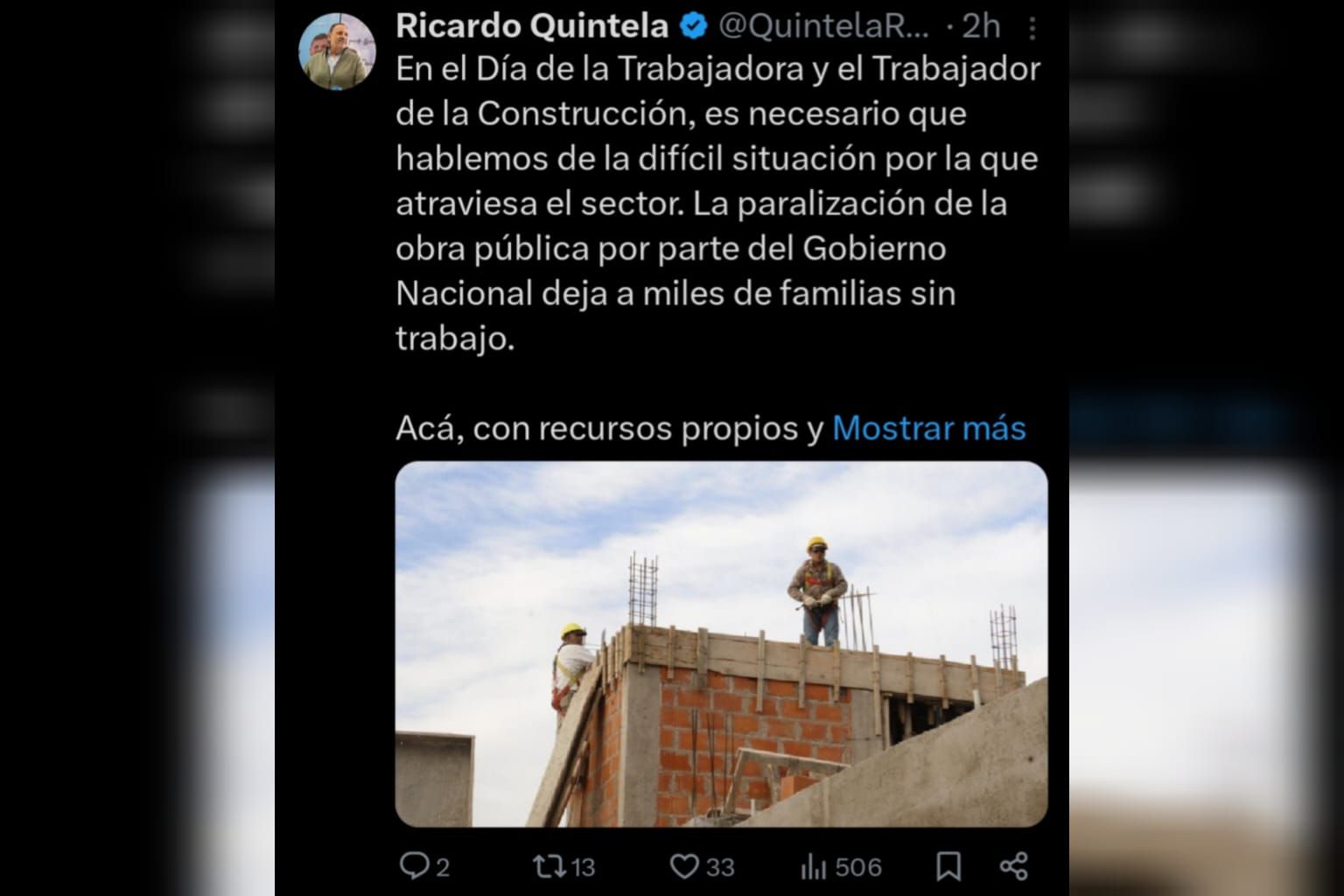 Ricardo Quintela: “No se puede gobernar un país sin conocer su realidad”