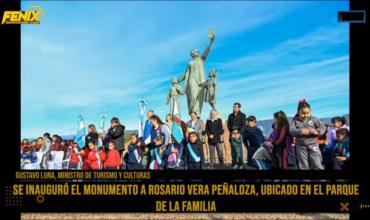 Gustavo Luna en Fénix, sobre el nuevo monumento a Rosarito Vera Peñaloza: “Es un momento muy especial para la provincia”.