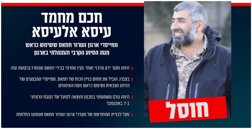Israel abatió a uno de los fundadores del grupo terrorista Hamas y responsable de la masacre del 7 de octubre