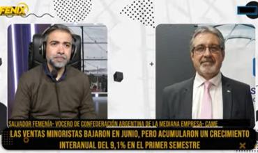 Salvador Femenia en Fénix, sobre la baja de ventas en junio: “El problema es que no se recupera el salario real”