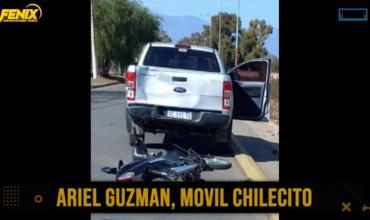 Chilecito: dejaron estacionada en cordón amarillo una camioneta de un diputado y la chocó una moto