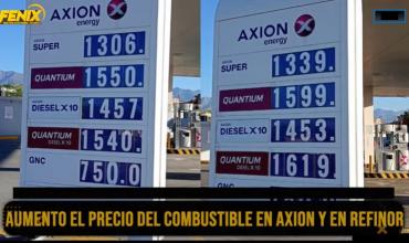 Nuevos aumentos en los combustibles: subas en Refinor y Axxion
