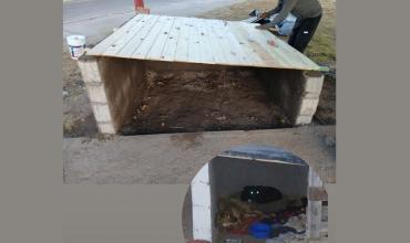 El Municipio inició la construcción de casillas para perros callejeros