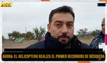 Búsqueda de José Portugal: el helicóptero ya sobrevuela la zona baja de la montaña