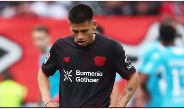 El Diablito Echeverri debutó en el Bayer Leverkusen: pocos minutos y una derrota dolorosa