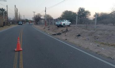 San Blas de Los Sauces: fatal choque en Ruta 40 dejó dos jóvenes fallecidos