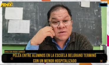 Dos menores a los golpes en la Escuela Gral. Belgrano