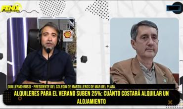 Guillermo Rossi: “El aumento del 25% en alquileres es un porcentaje prudente para que la gente pueda vacacionar”