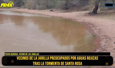 Pocho Quiroga, vecino de Las Jarillas: “El agua de la represa se tiñó de rojo color sangre y nunca vimos un fenómeno así”