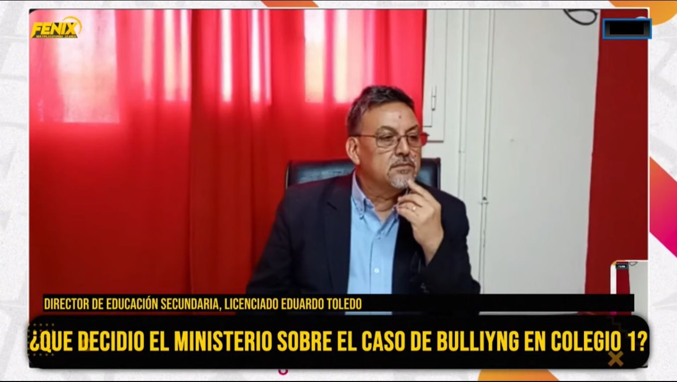 Eduardo Toledo, sobre el caso de Bullying en Colegio 1: “Las menores cursarán de forma virtual por 15 días”