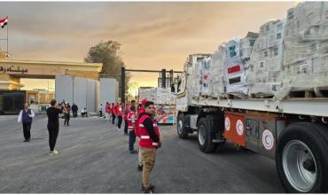 Comenzó el ingreso masivo de ayuda humanitaria a Gaza