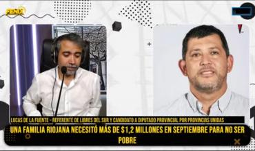 Lucas de La Fuente: “Una familia tipo en La Rioja necesita $1.224.000 para no ser pobre y $536.500 para no ser indigente”