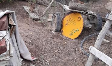 Robaron una hormigonera del fondo de una vivienda en Aimogasta