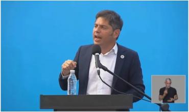 Kicillof encabezó el acto de cierre de Fuerza Patria: "El JP Morgan tomó el Ministerio de Economía"
